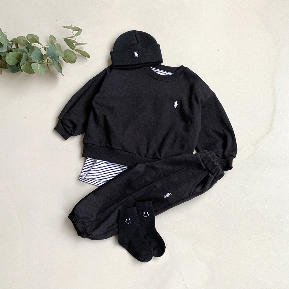 Pintuck jogger pants