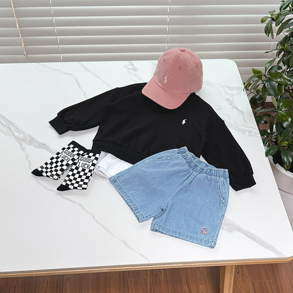 Denim shorts