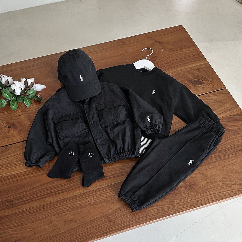 Pintuck jogger pants
