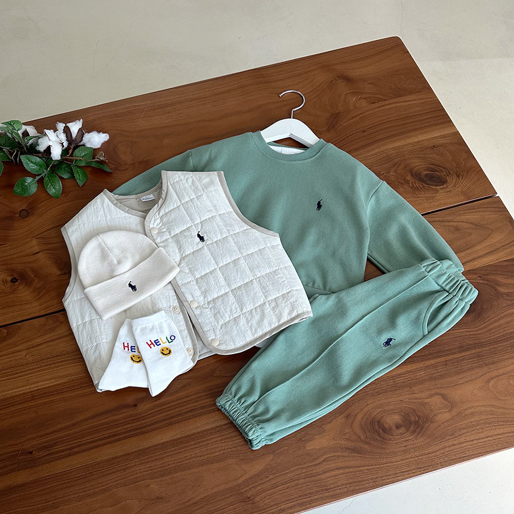 Pintuck jogger pants