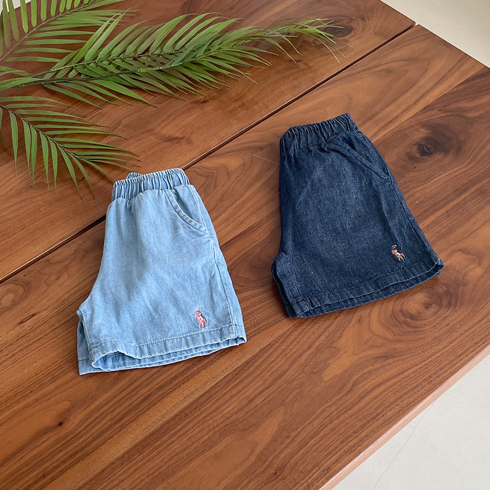 Denim shorts