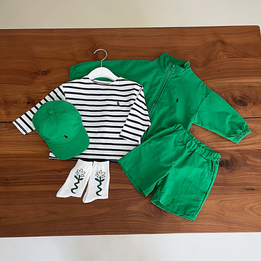 Stripes boat neck tee