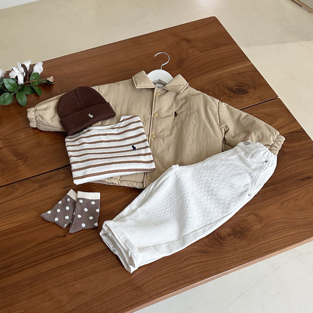 Stripes boat neck tee