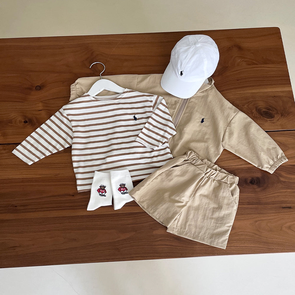 Stripes boat neck tee
