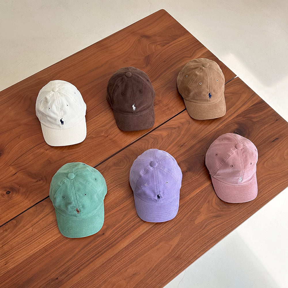 Corduroy ball cap
