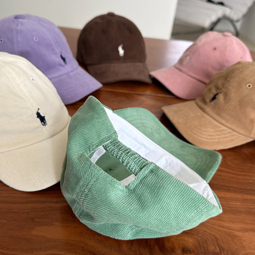 Corduroy ball cap
