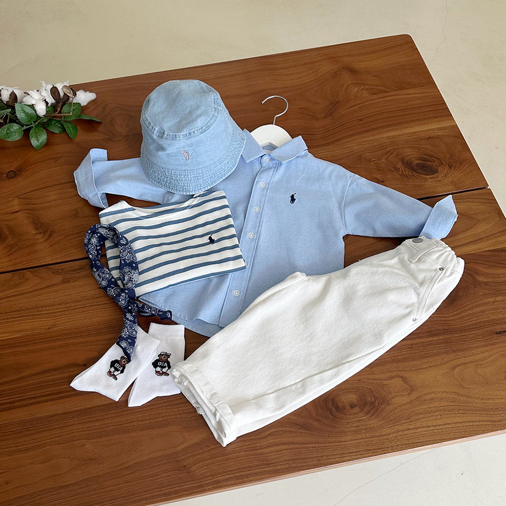 Denim bucket hat