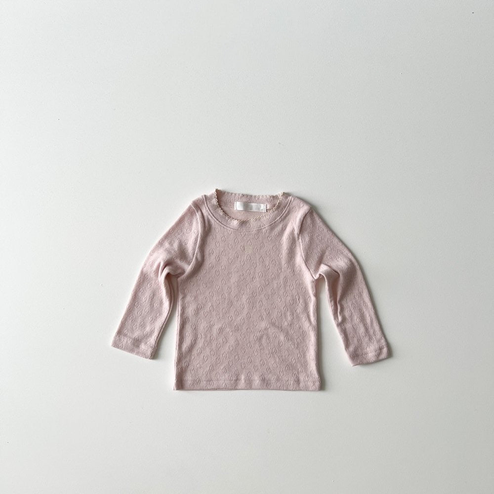 Heart eyelet tee