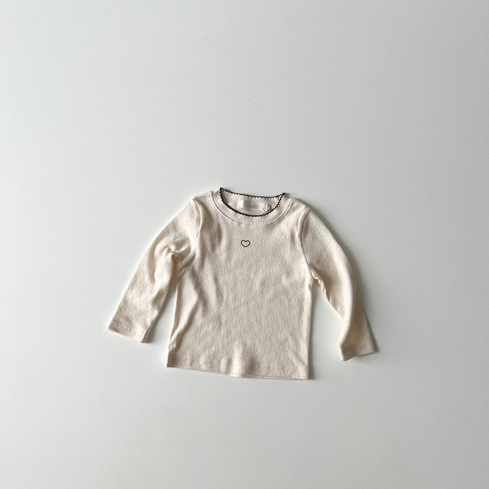 Heart eyelet tee