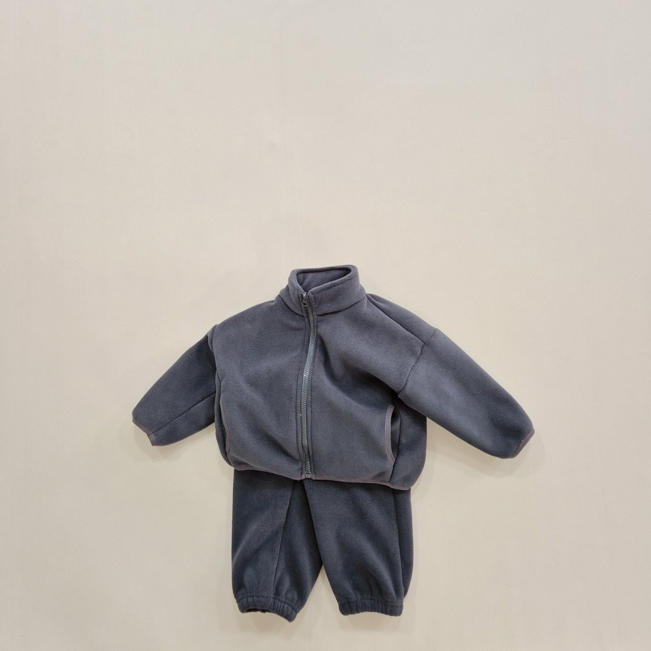 Super fleece zip-up set