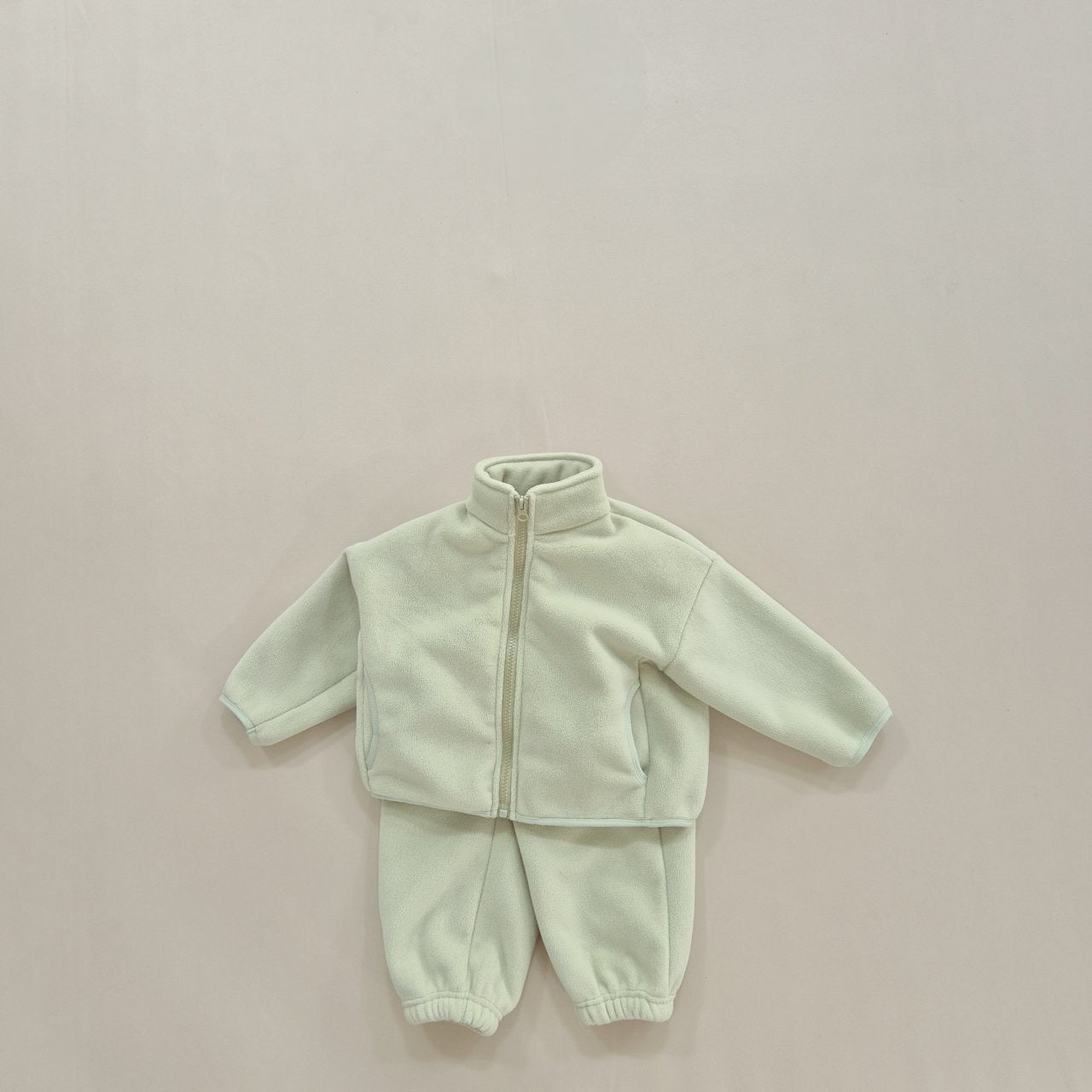 Super fleece zip-up set