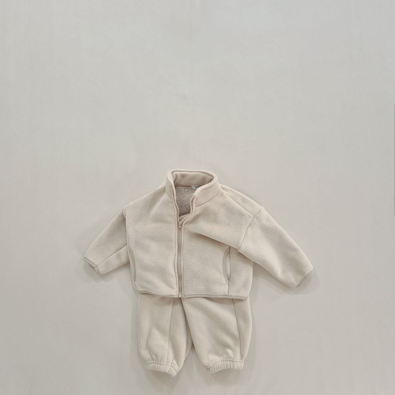 Super fleece zip-up set