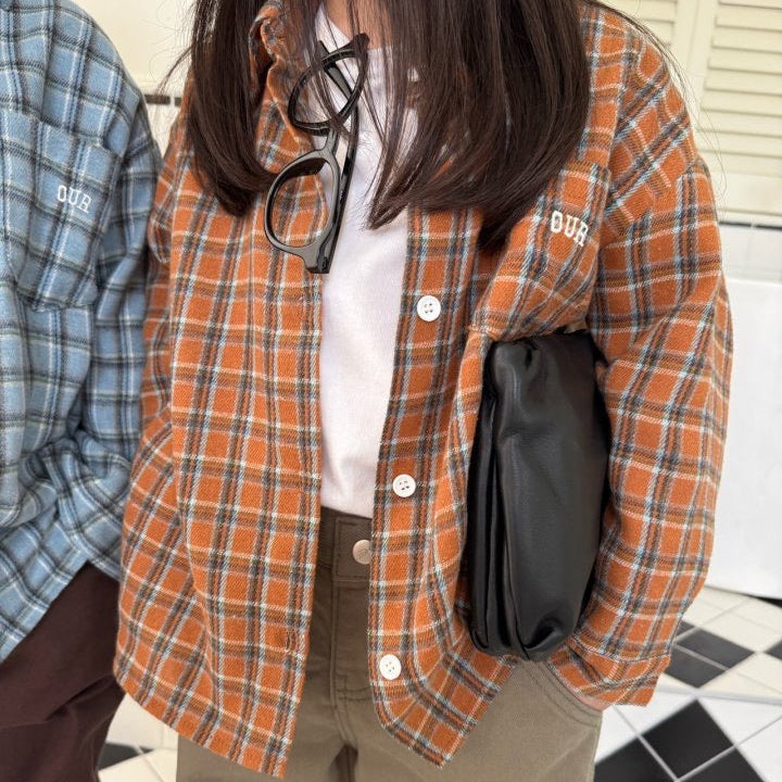 Chemise à carreaux d'automne