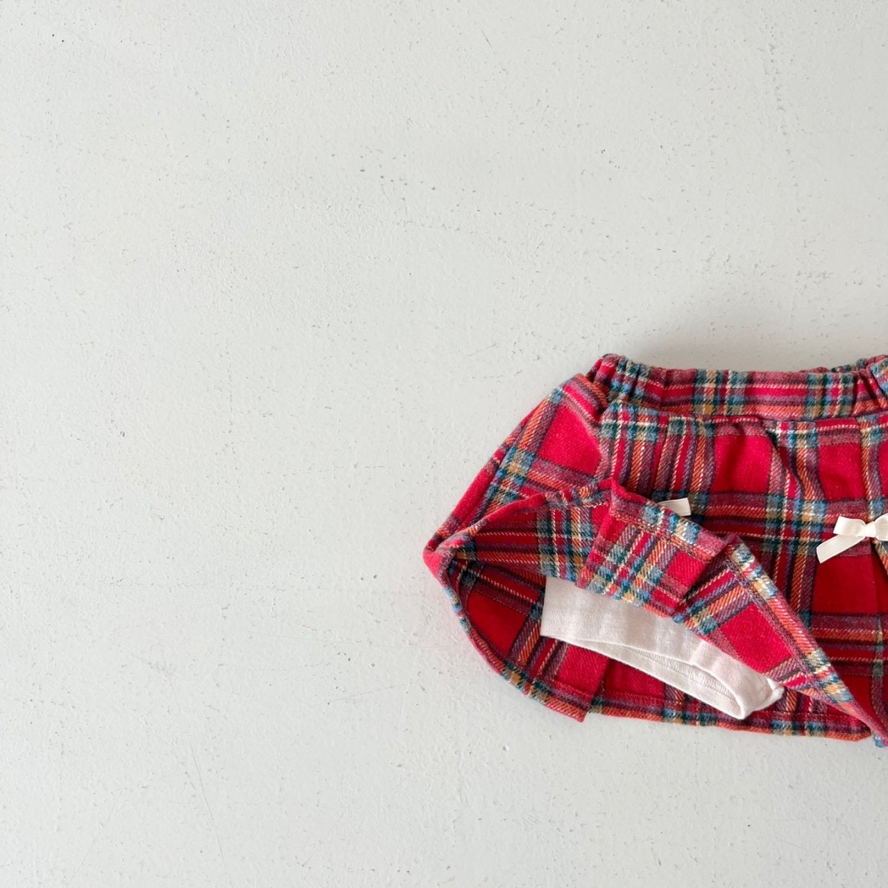 Ribbon wool skirt