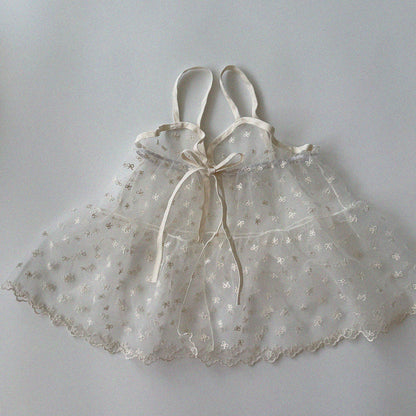 [PRE-ORDER] Lace Ribbon Open Dress