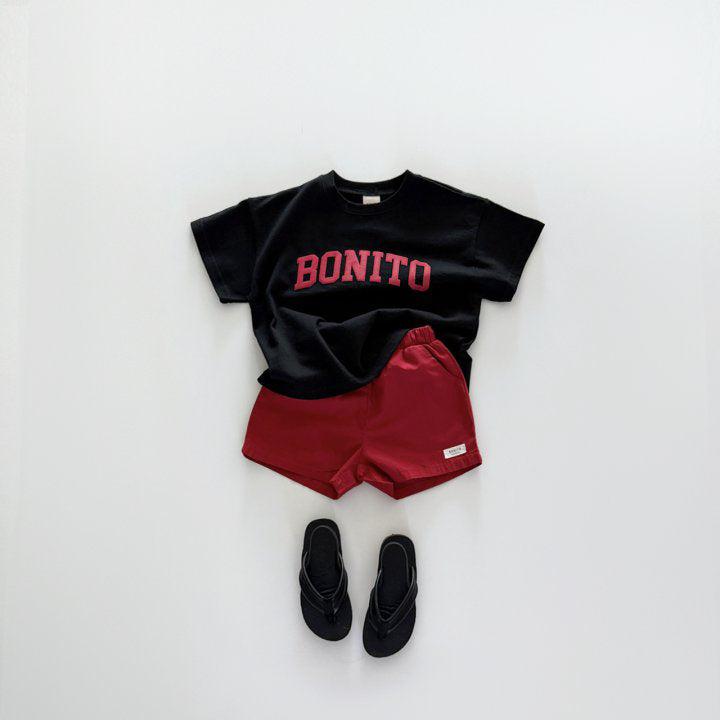 Bonito puff T-shirt [ivory, black]