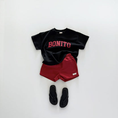 Bonito puff T-shirt [ivory, black]