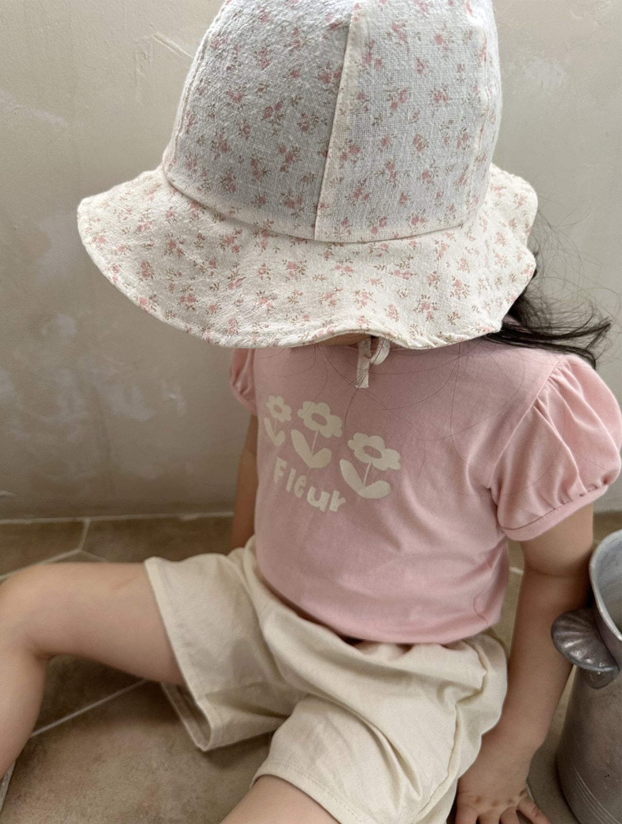 Summer Bucket Hat [blue flower]