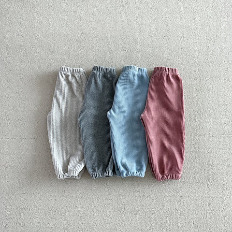 [PRE-ORDER] Velour ribbed  jogger pants