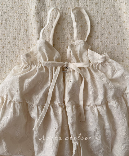 [PRE-ORDER] Lace Cotton Open Dress
