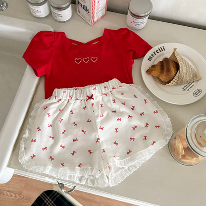 [PRE-ORDER] Lace ribbon shorts