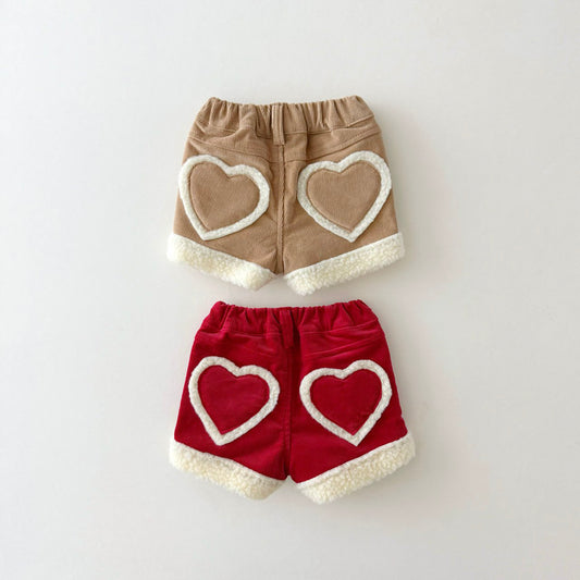 [PRE-ORDER] Shearpa heart shorts