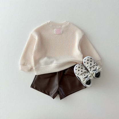 [PRE-ORDER] Ribbed knit sweatshirt