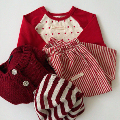 [PRE-ORDER] Polka dot raglan long sleeve