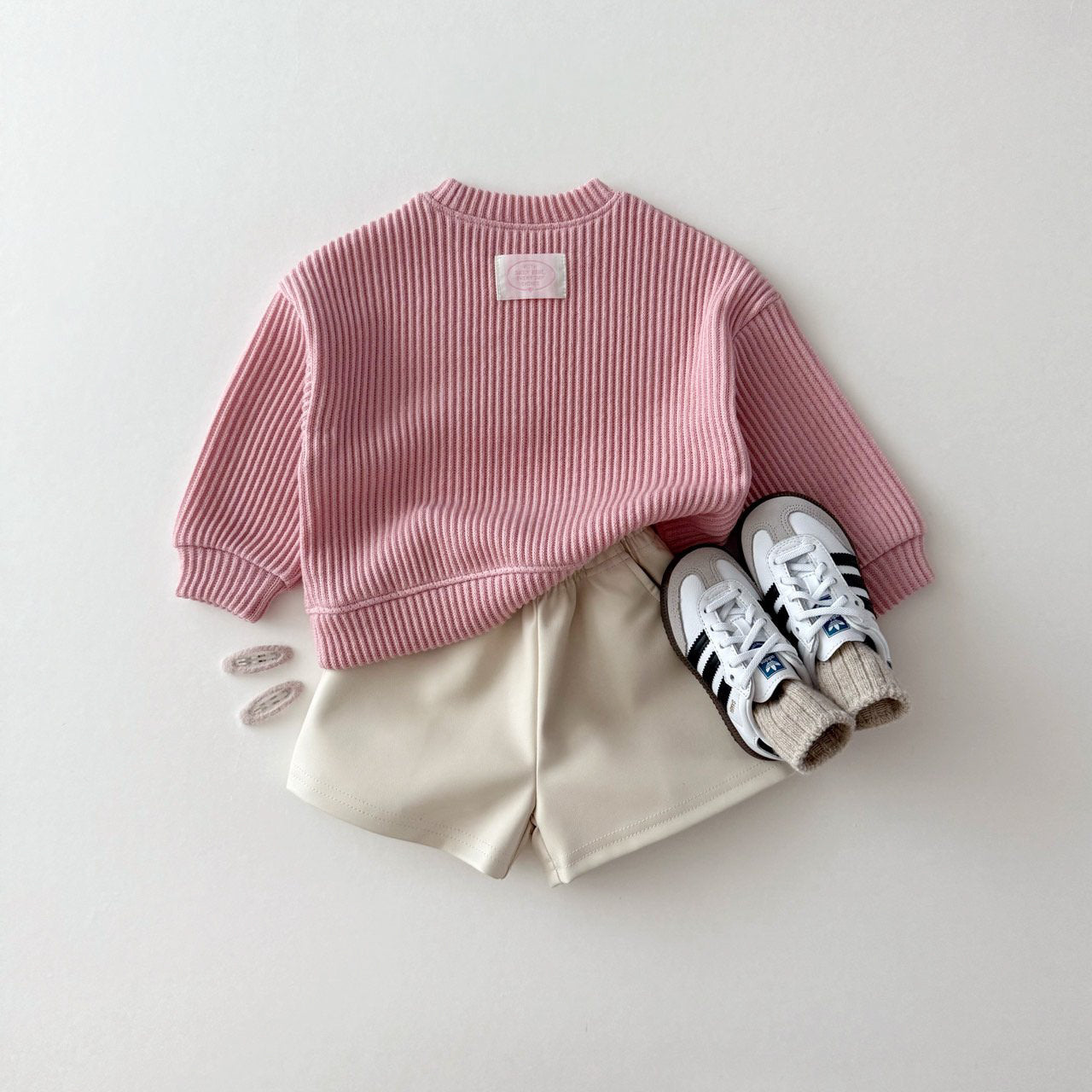 [PRE-ORDER] Ribbed knit sweatshirt