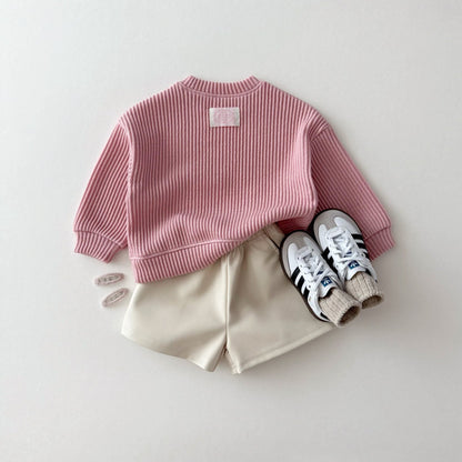 [PRE-ORDER] Ribbed knit sweatshirt