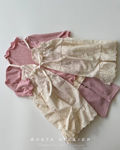 [PRE-ORDER] Lace Cotton Open Dress
