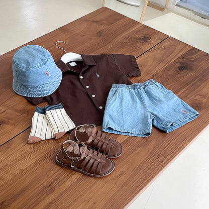 Denim shorts