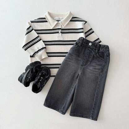 [PRE-ORDER] Collared striped tee