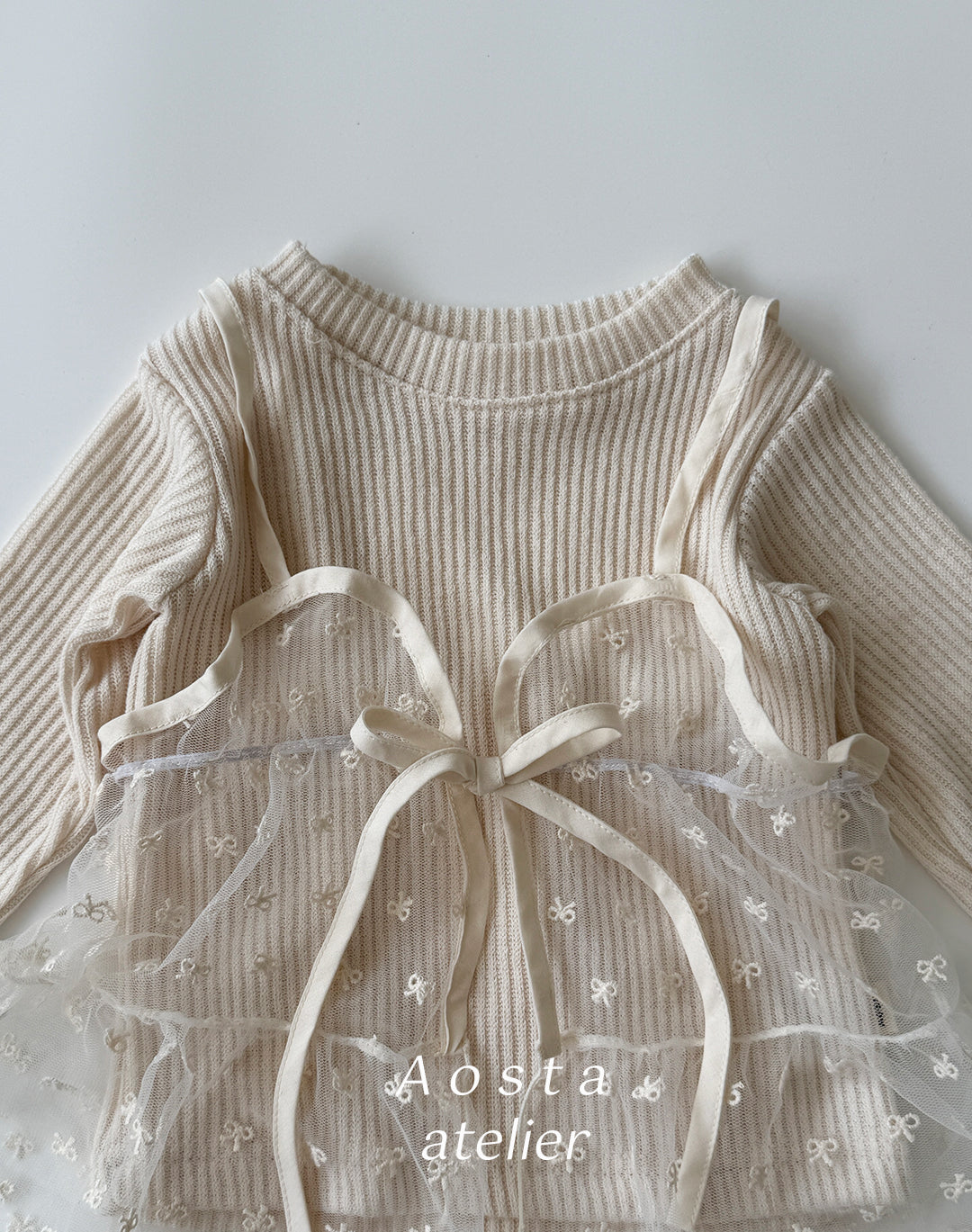 [PRE-ORDER] Lace Ribbon Open Dress