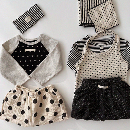 [PRE-ORDER] Polka dot raglan long sleeve