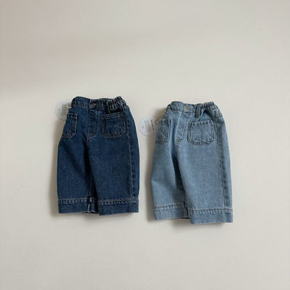 [PRE-ORDER] Pocket capri denim pants
