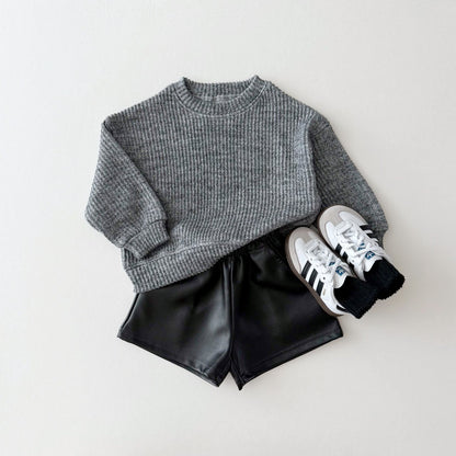 [PRE-ORDER] Ribbed knit sweatshirt