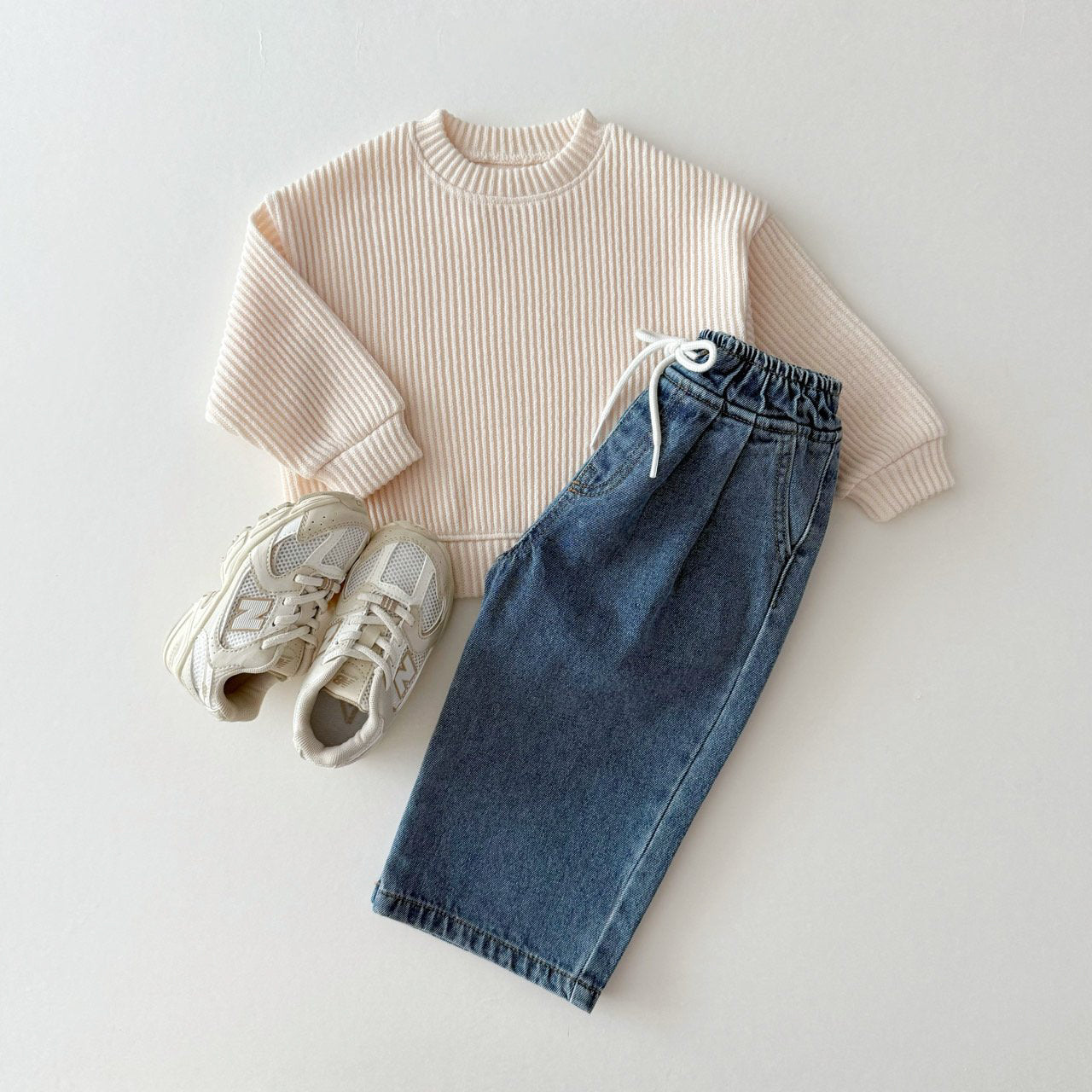 [PRE-ORDER] Ribbed knit sweatshirt