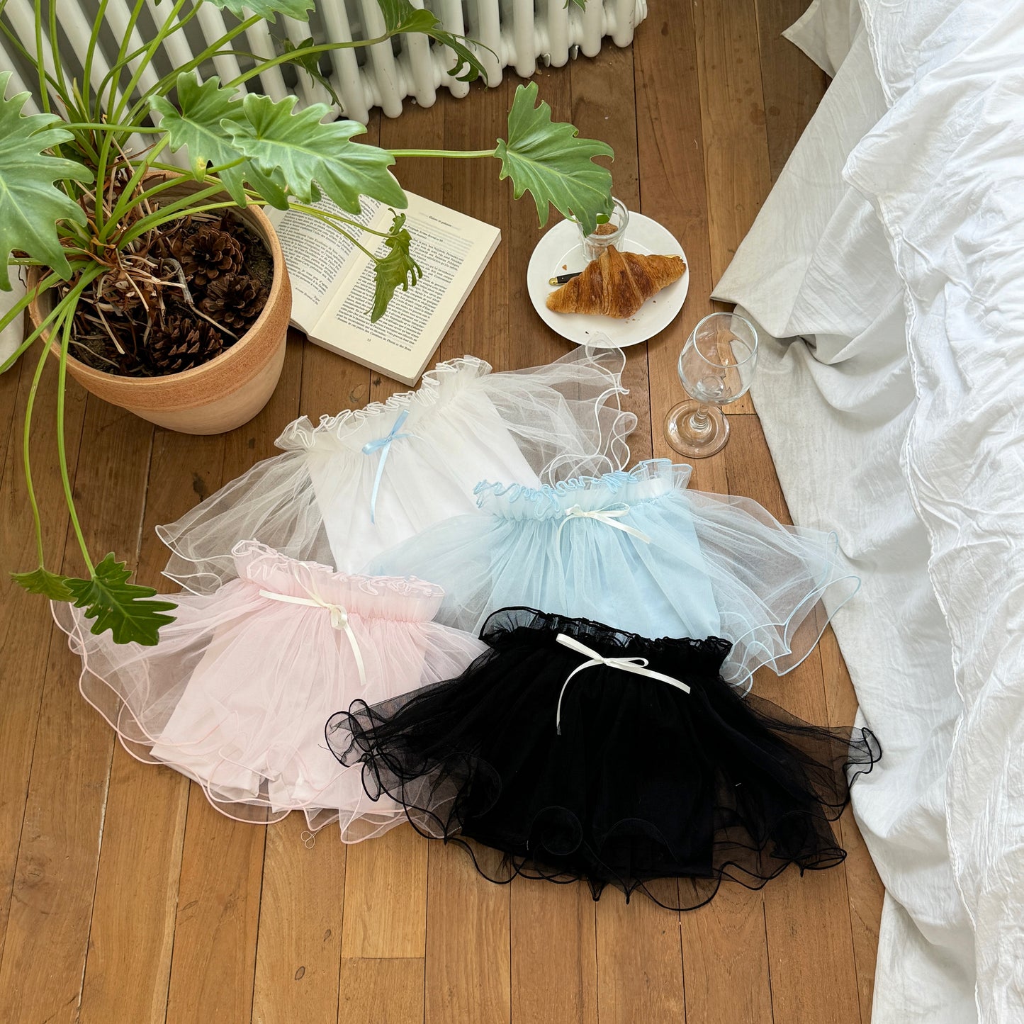 [PRE-ORDER] Ribbon tulle skirt