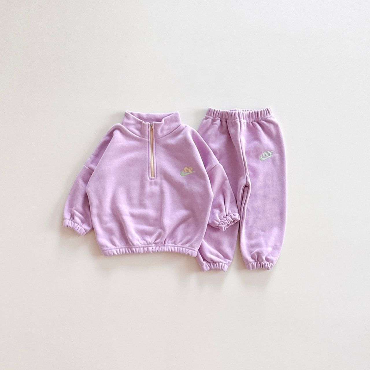 NK half zip-up set