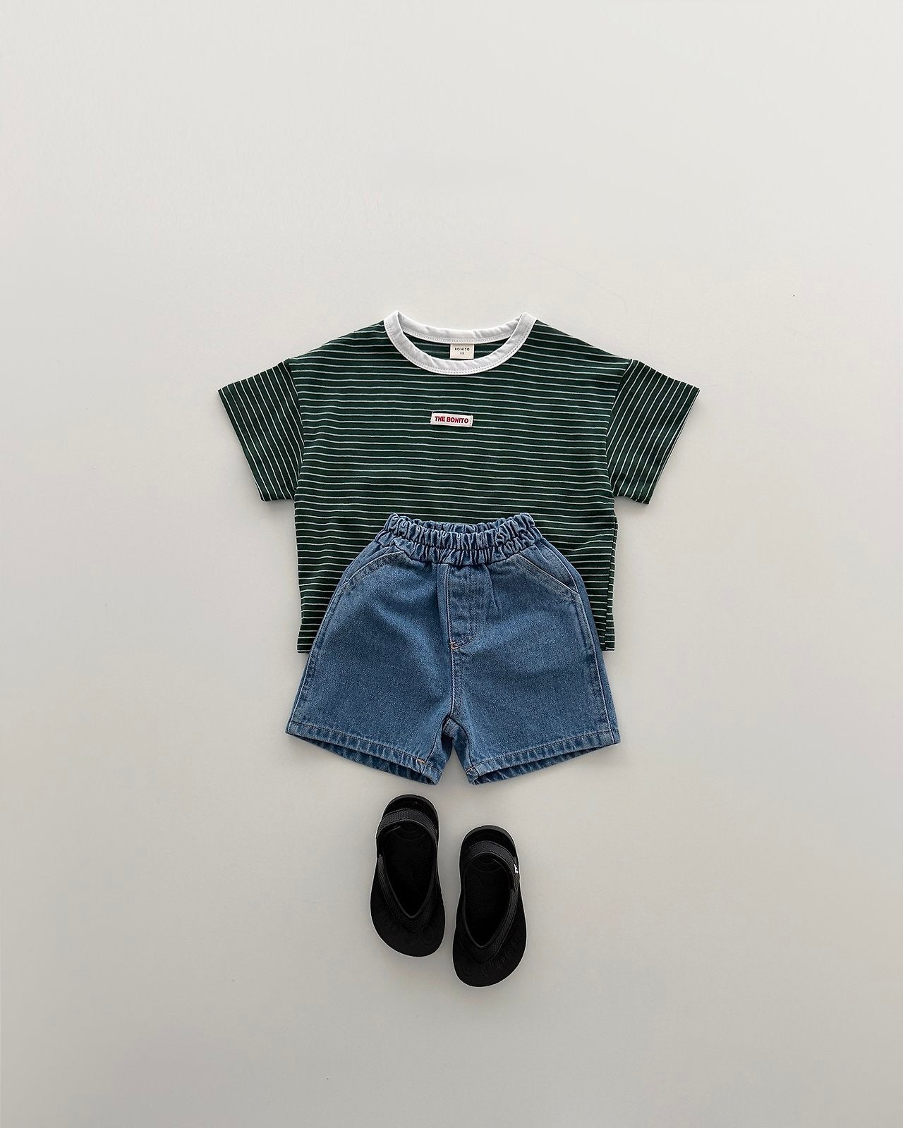 [PRE-ORDER] 1+1 Striped Binding Tee