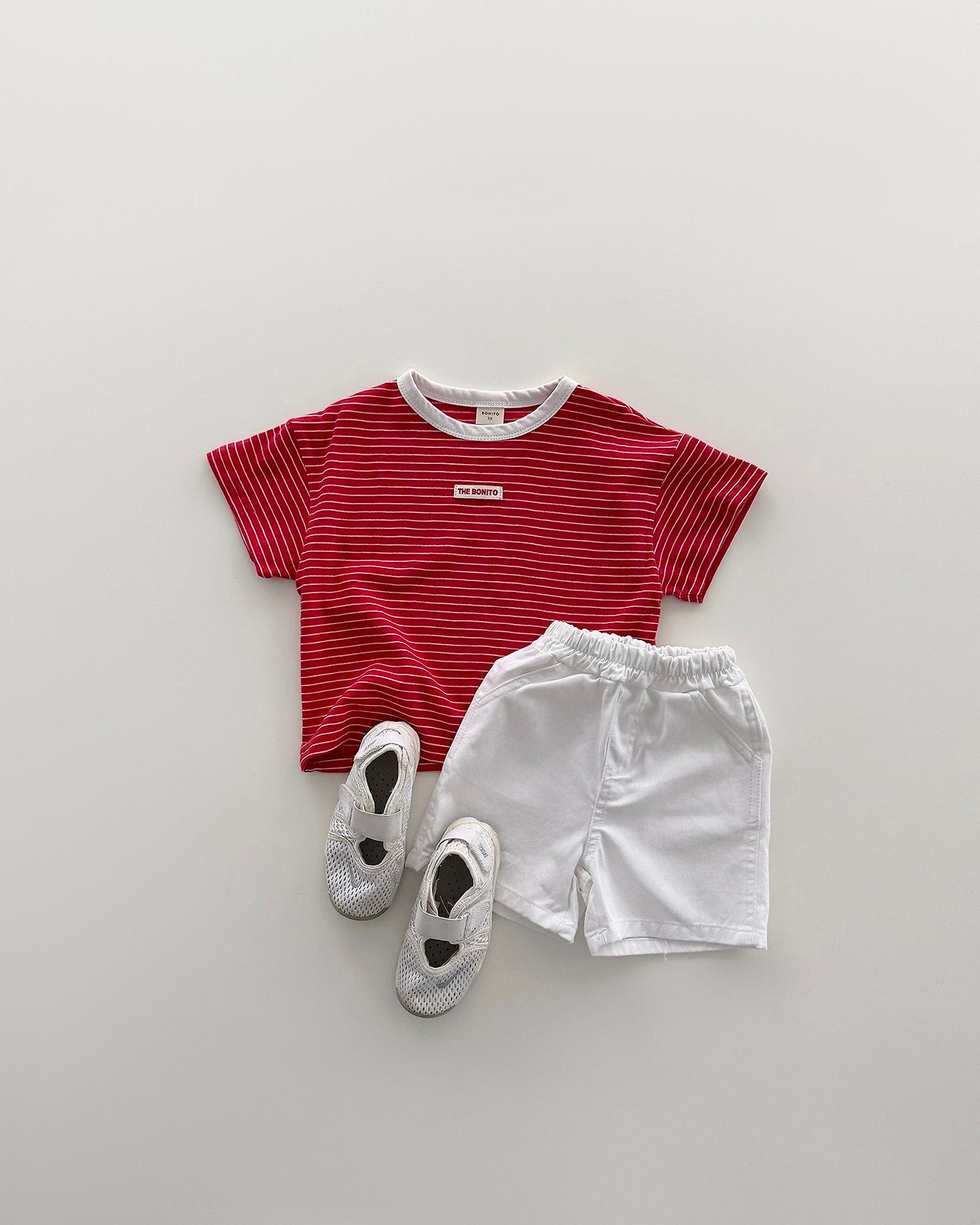 [PRE-ORDER] 1+1 Striped Binding Tee