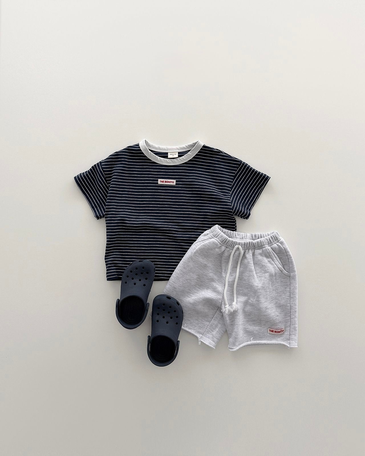 [PRE-ORDER] 1+1 Striped Binding Tee