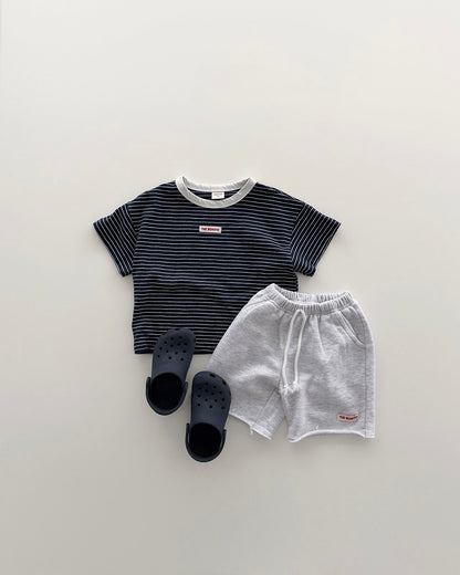 [PRE-ORDER] 1+1 Striped Binding Tee