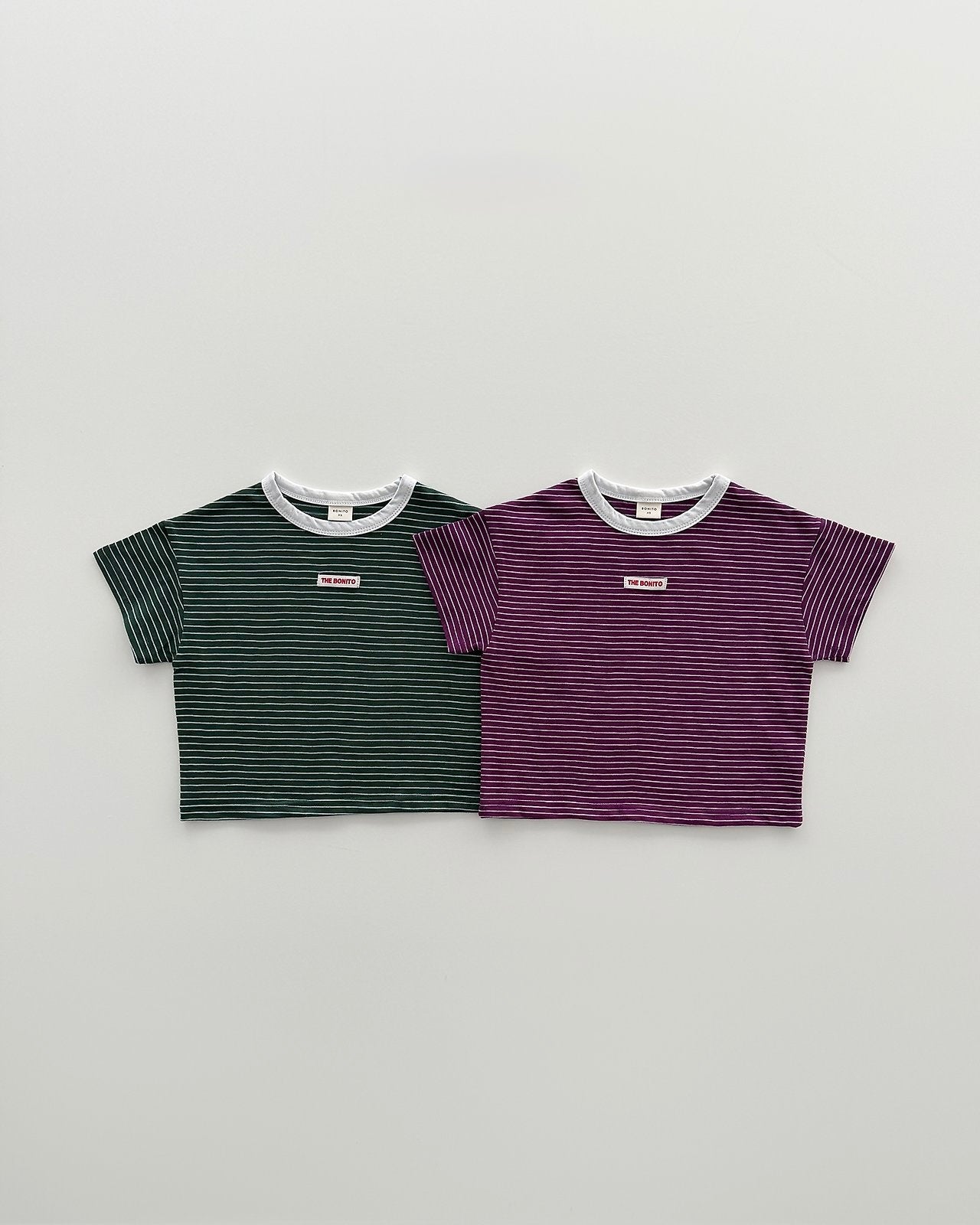 [PRE-ORDER] 1+1 Striped Binding Tee