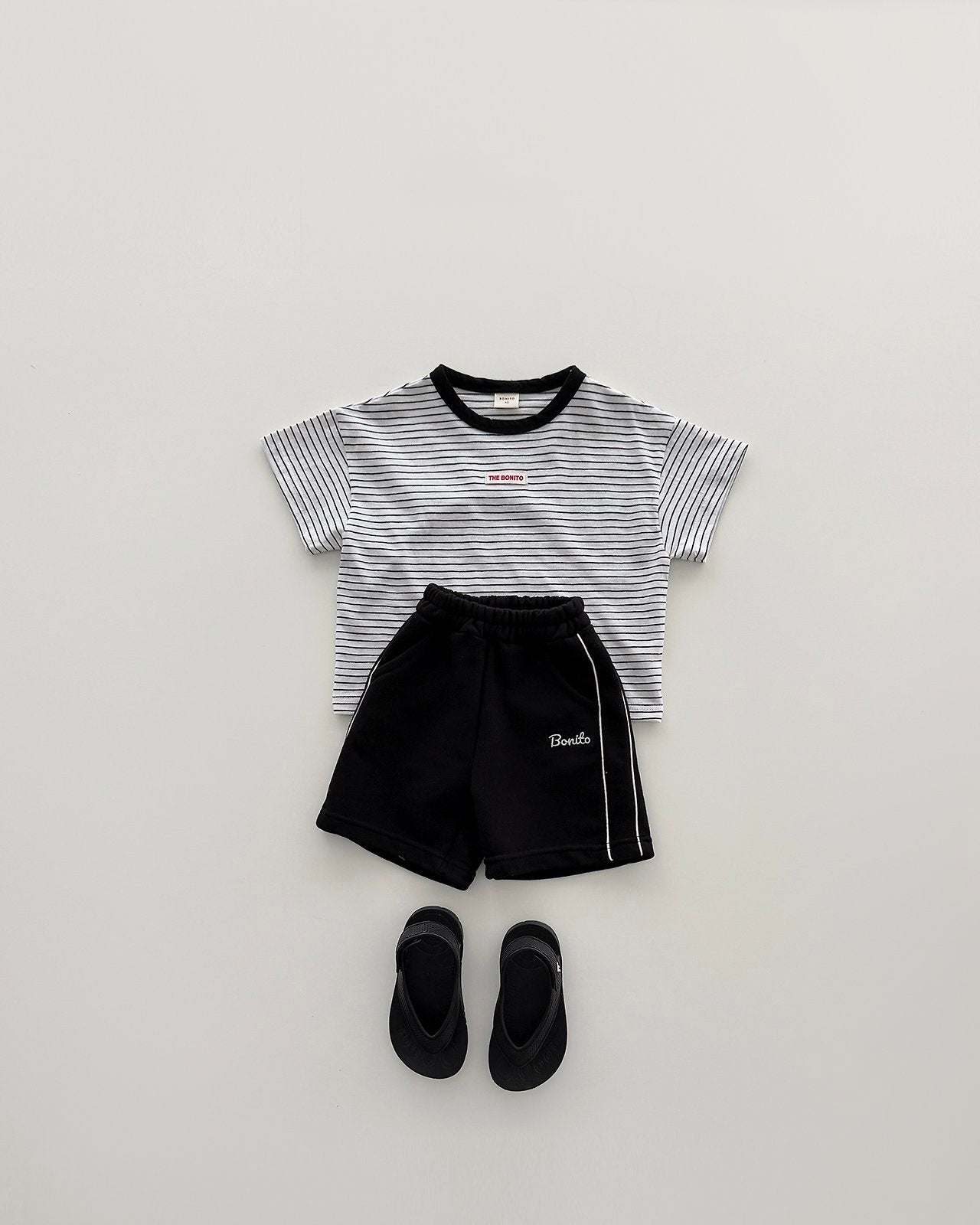 [PRE-ORDER] 1+1 Striped Binding Tee
