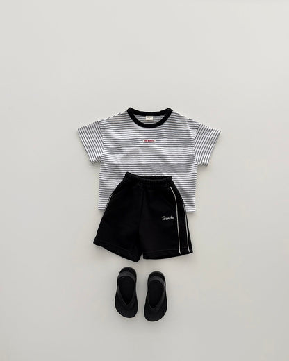 [PRE-ORDER] 1+1 Striped Binding Tee