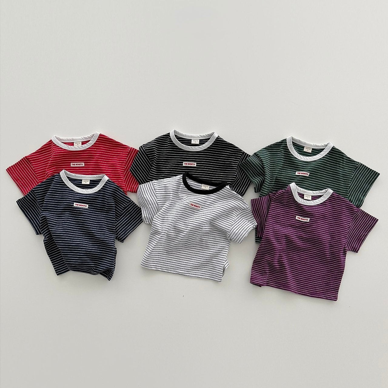 [PRE-ORDER] 1+1 Striped Binding Tee