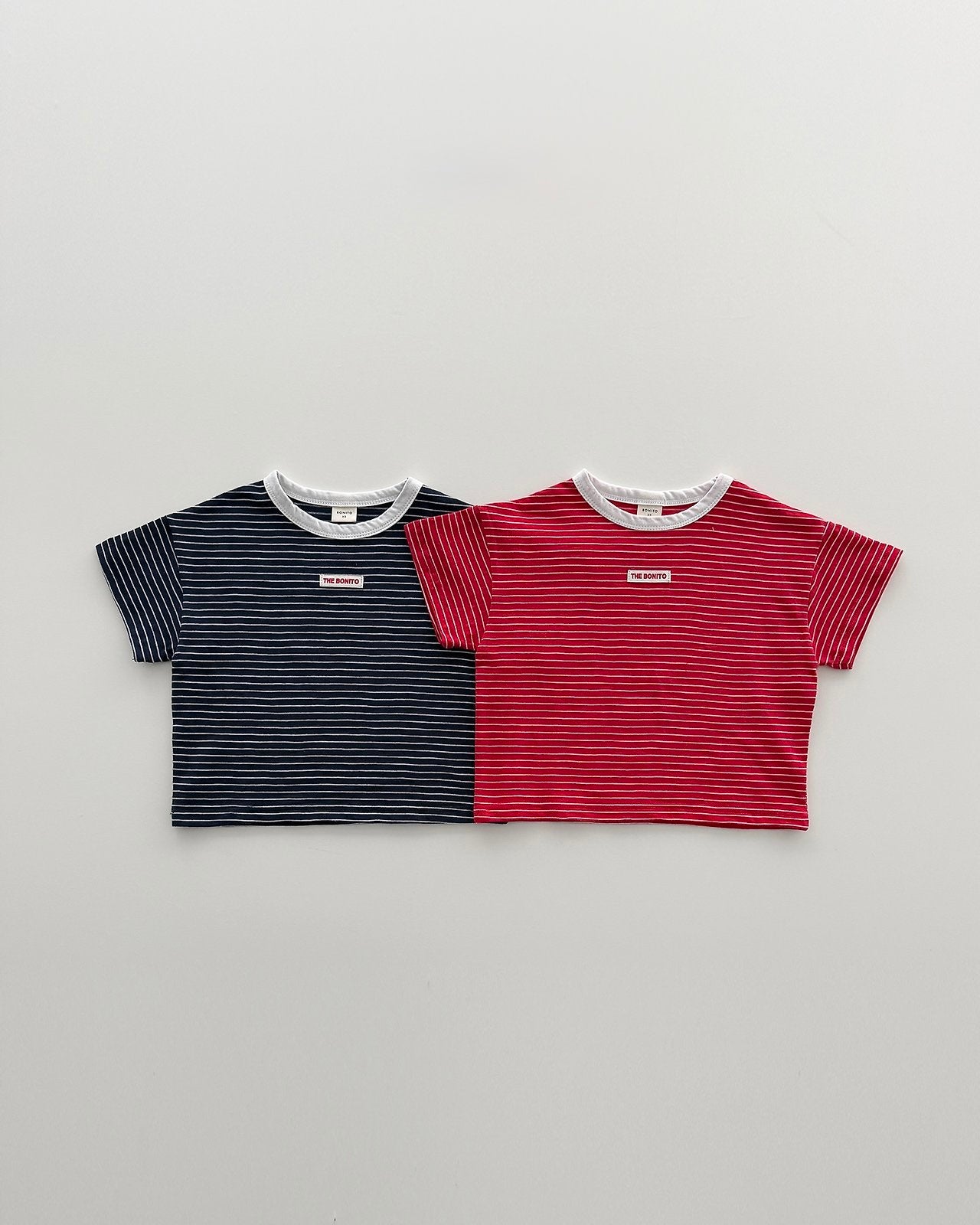 [PRE-ORDER] 1+1 Striped Binding Tee