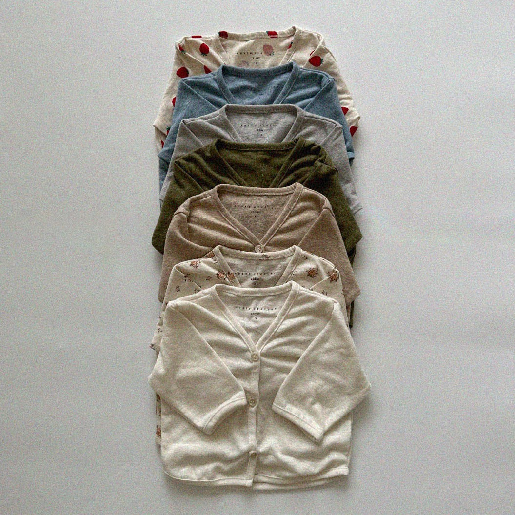 Linen cardigan [beige L]